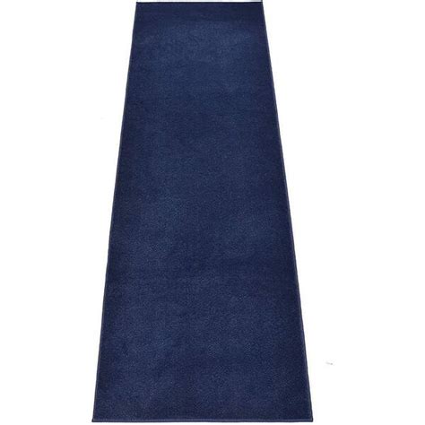 Solid Euro Royal Navy Blue 31 in. x 16 ft. Your Choice Length 